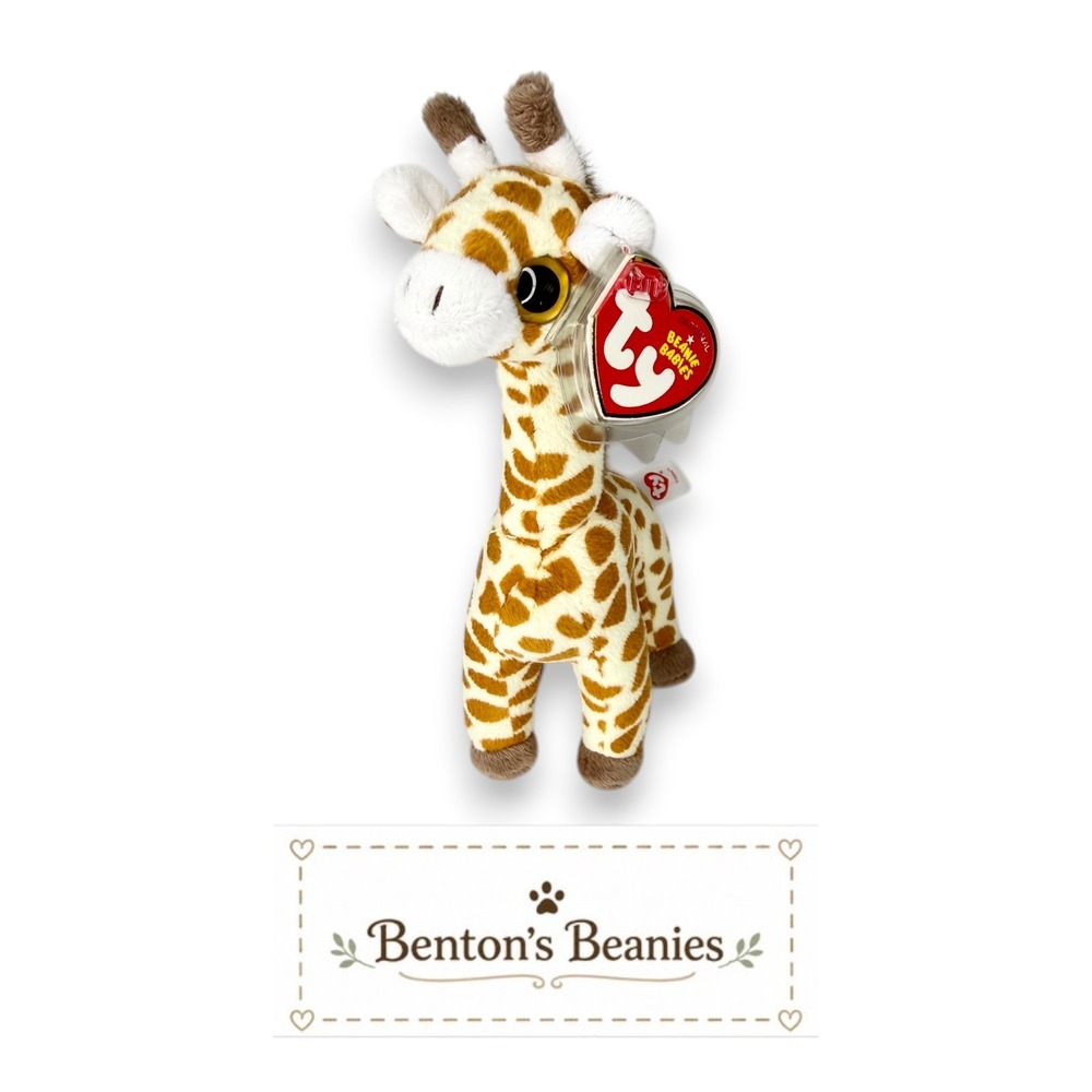Topper the Giraffe Ty Beanie Baby | Treetop Explorer 🌿 | Mint Heart Tag ⭐